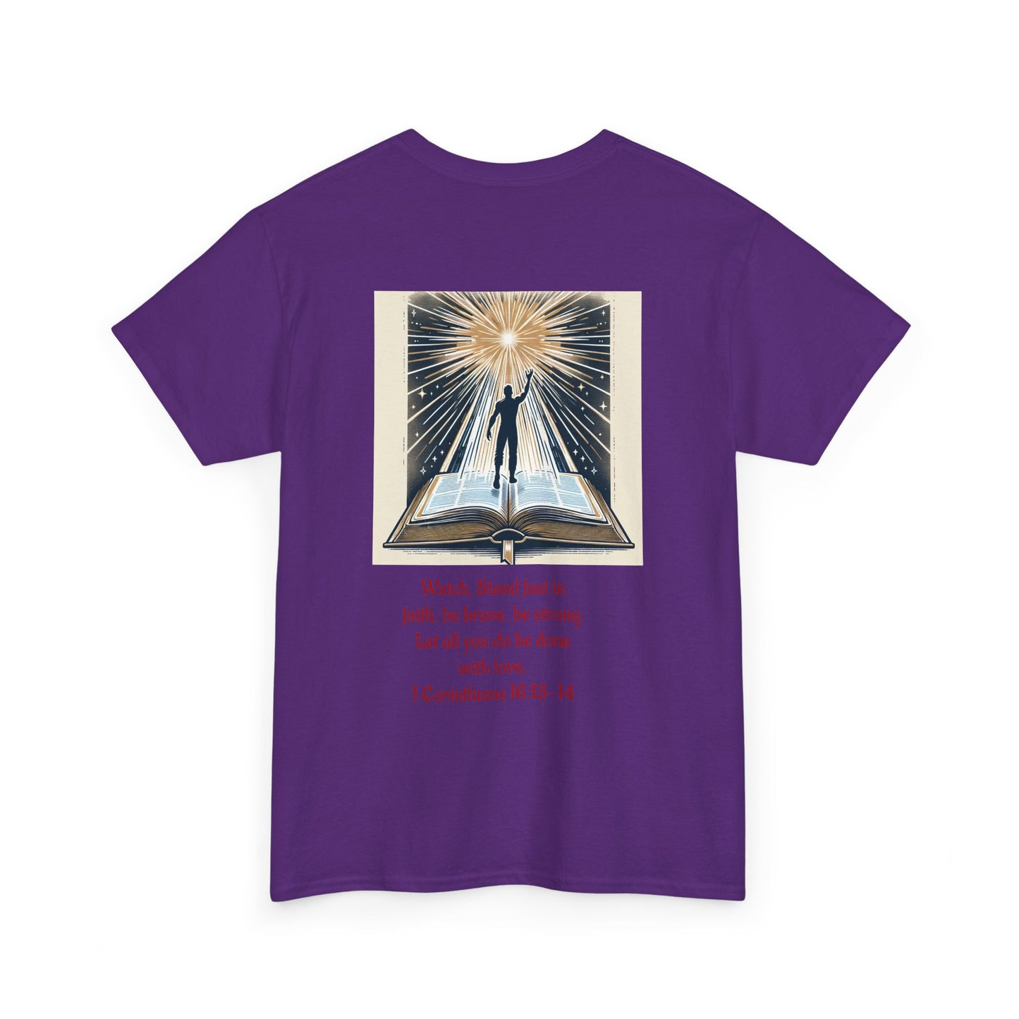 1 Corinthians 16:13-14 Unisex Heavy Cotton Tee