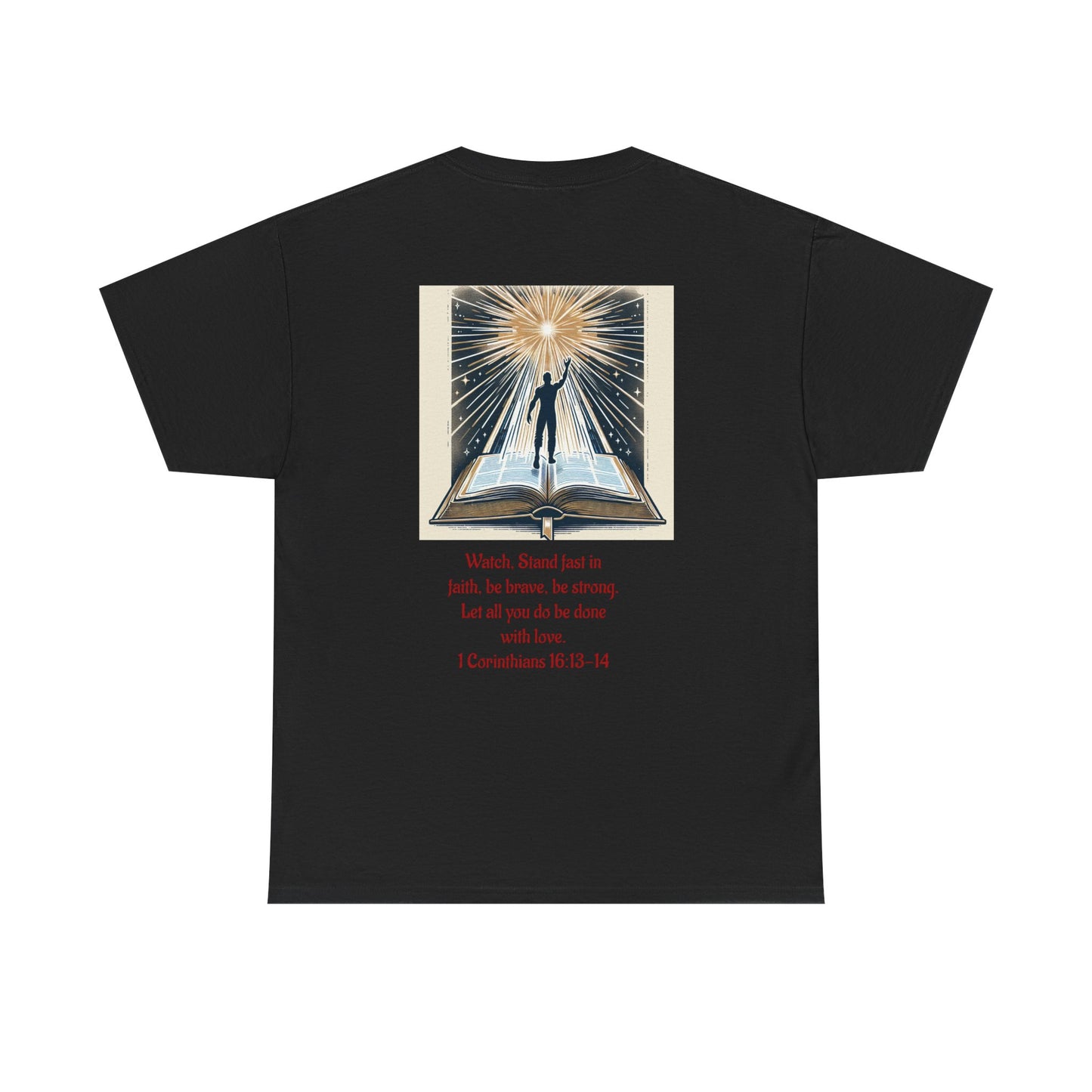 1 Corinthians 16:13-14 Unisex Heavy Cotton Tee