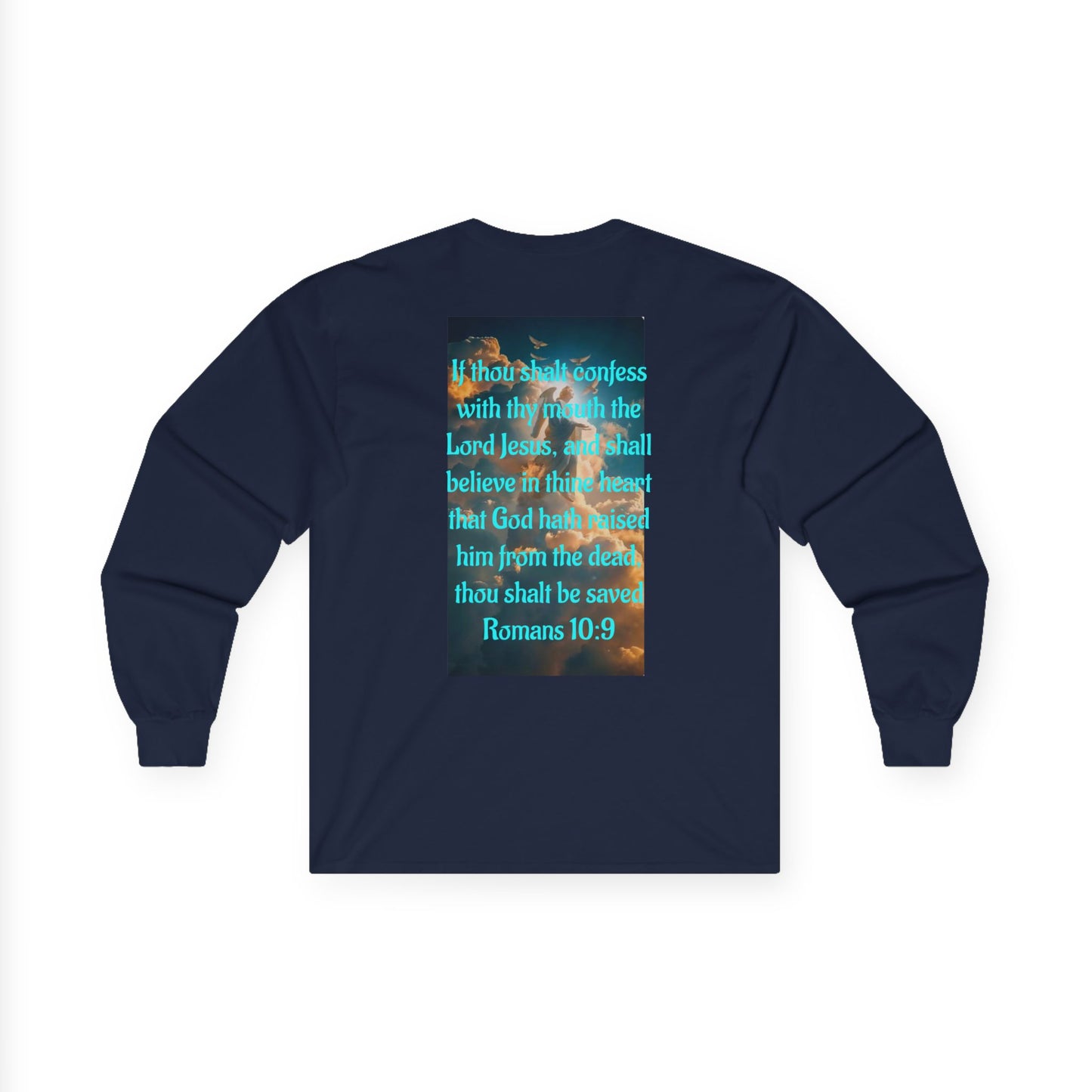 Romans 10:9 Unisex Ultra Cotton Long Sleeve Tee