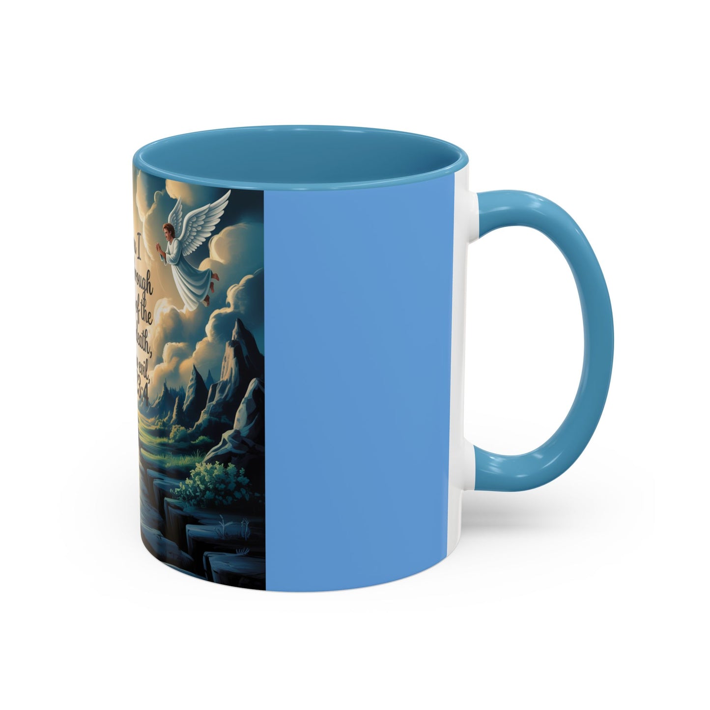 Psalms 23:4 Accent Coffee Mug (11, 15oz)