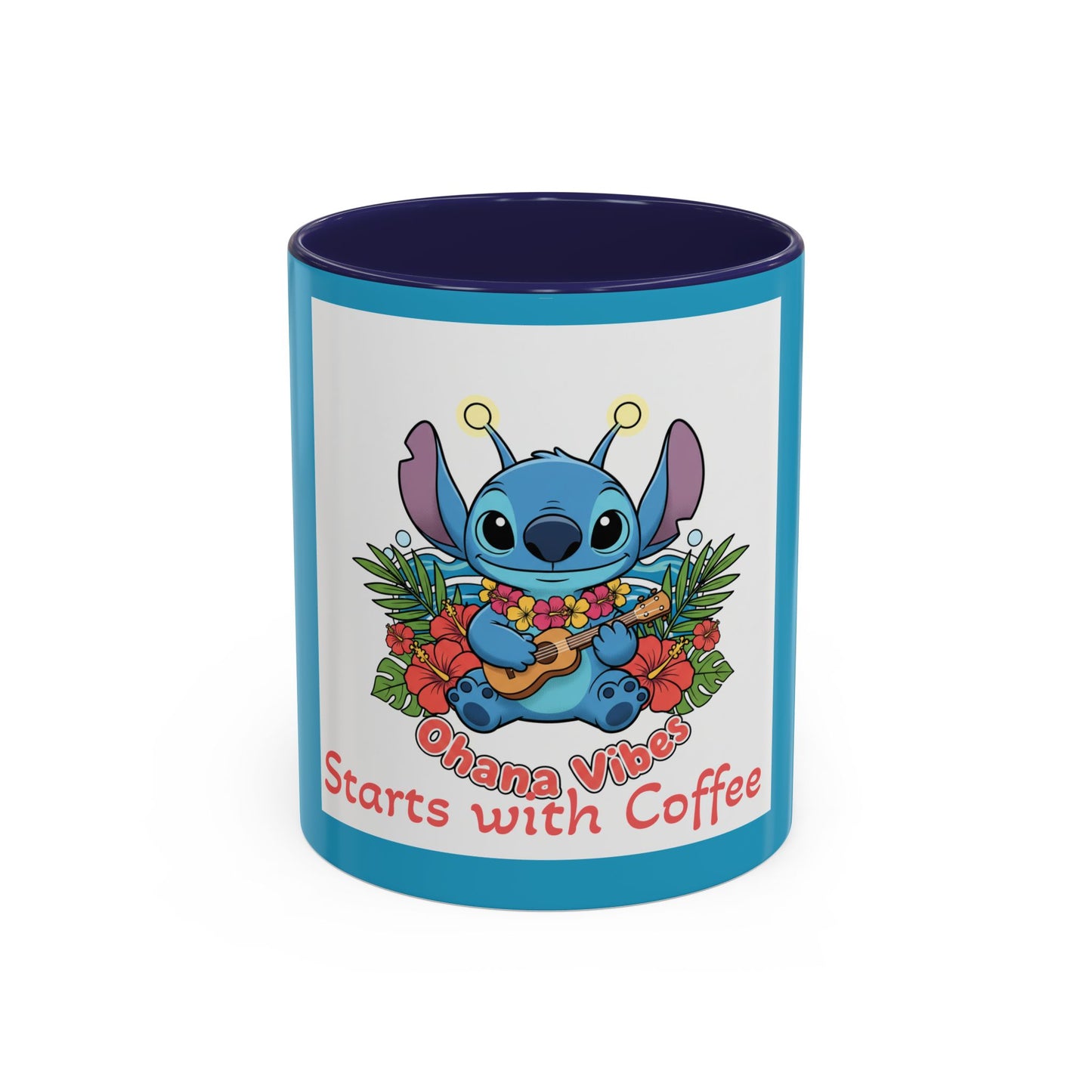 Stitch Accent Coffee Mug (11, 15oz)