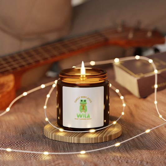 Sweet baby Jesus - Scented Soy Candle (Multi-Size, Amber Jar)