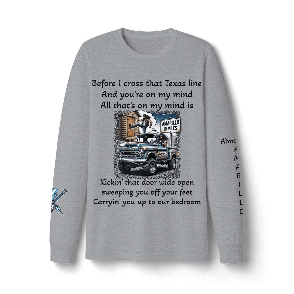 Travis Bolt Almost to Amarillo Long Sleeve T-Shirt