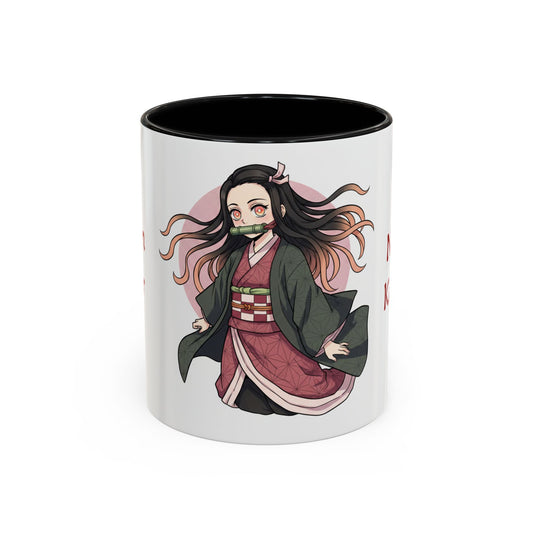 Demon Slayer Nezuko Kamado Accent Coffee Mug (11, 15oz)