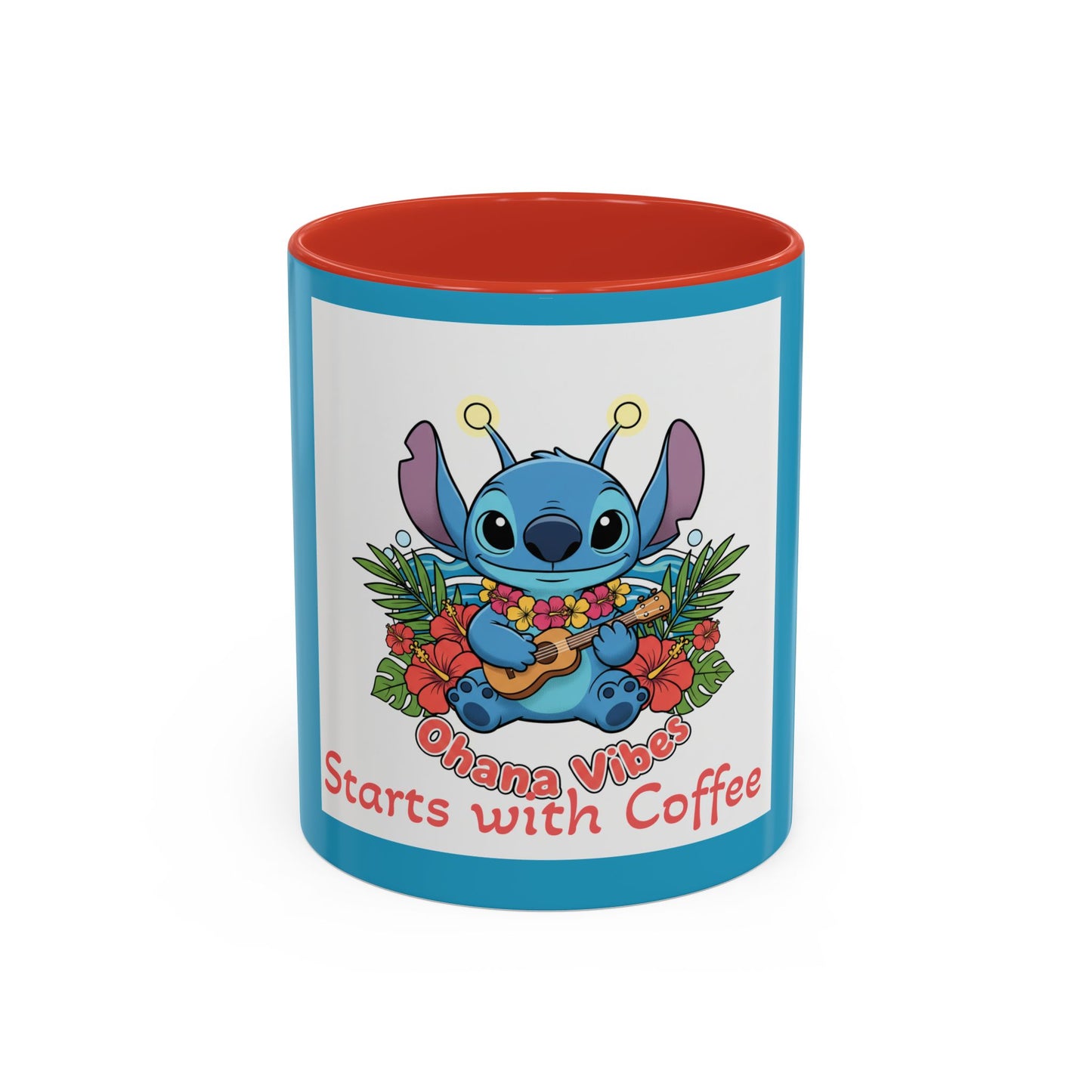 Stitch Accent Coffee Mug (11, 15oz)