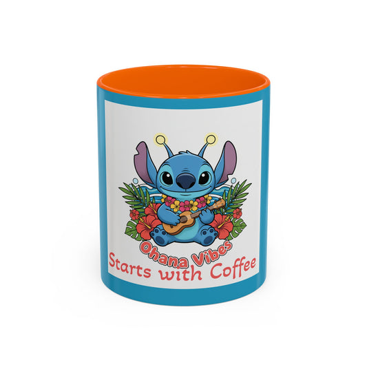 Stitch Accent Coffee Mug (11, 15oz)