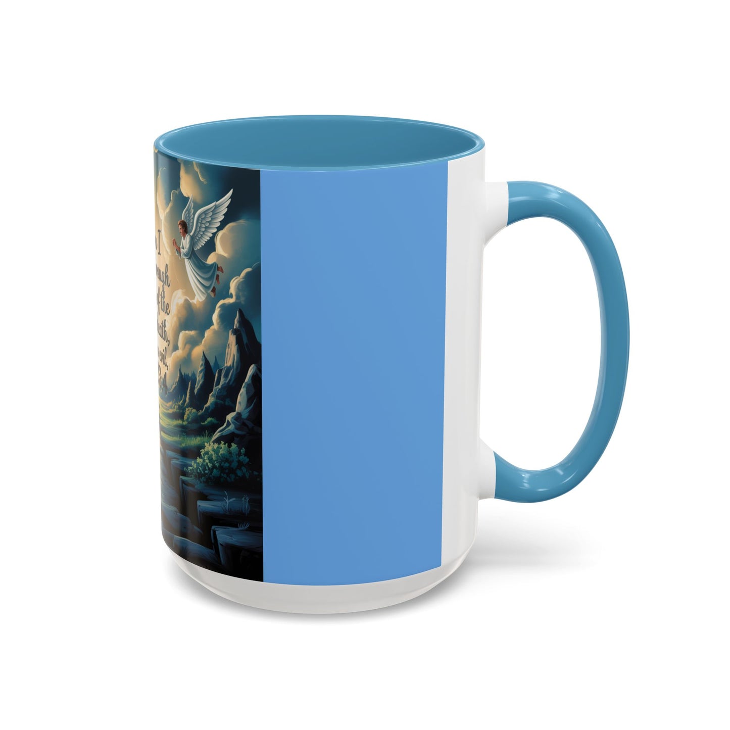 Psalms 23:4 Accent Coffee Mug (11, 15oz)
