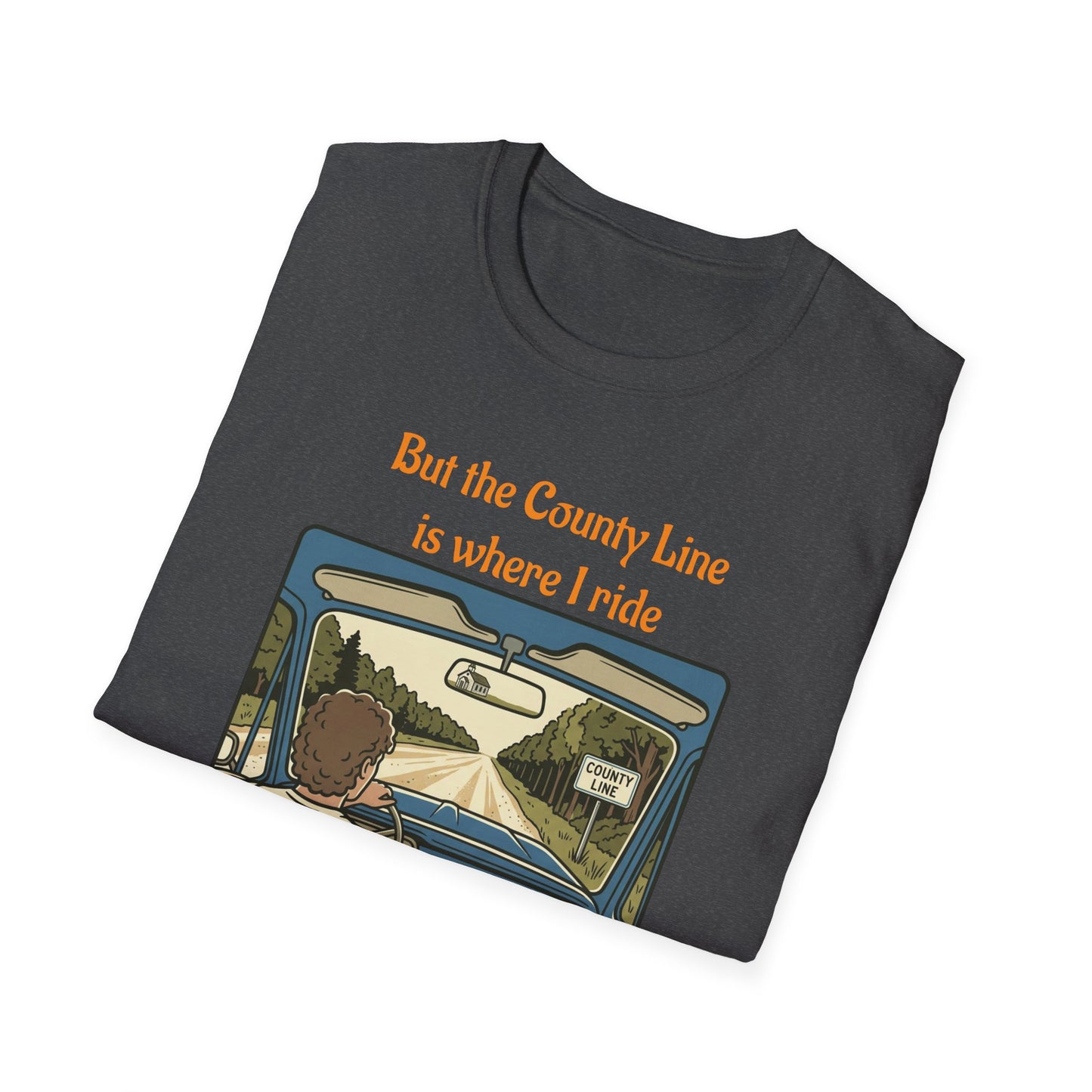 Travis Bolt Back road Unisex Softstyle T-Shirt