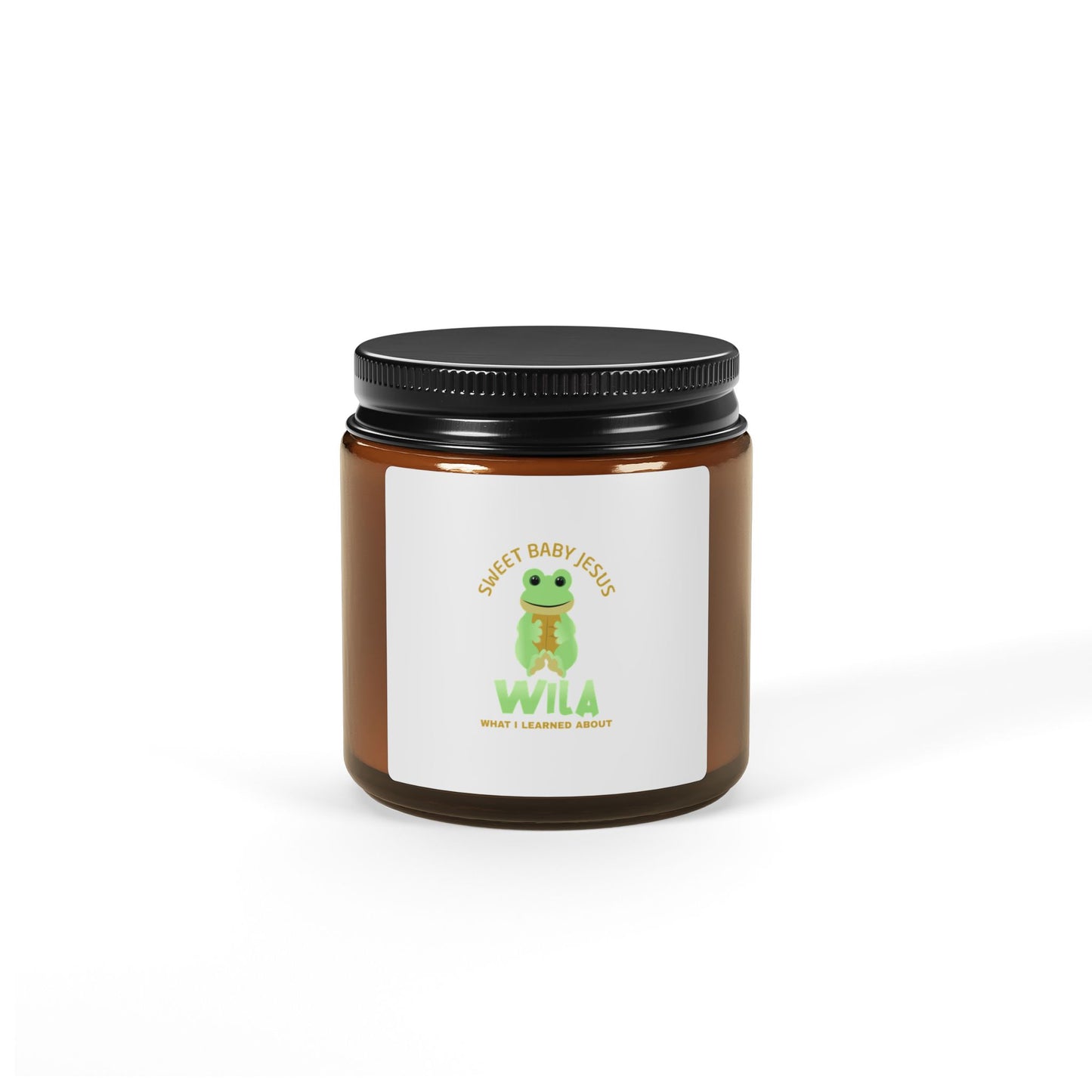 Sweet baby Jesus - Scented Soy Candle (Multi-Size, Amber Jar)