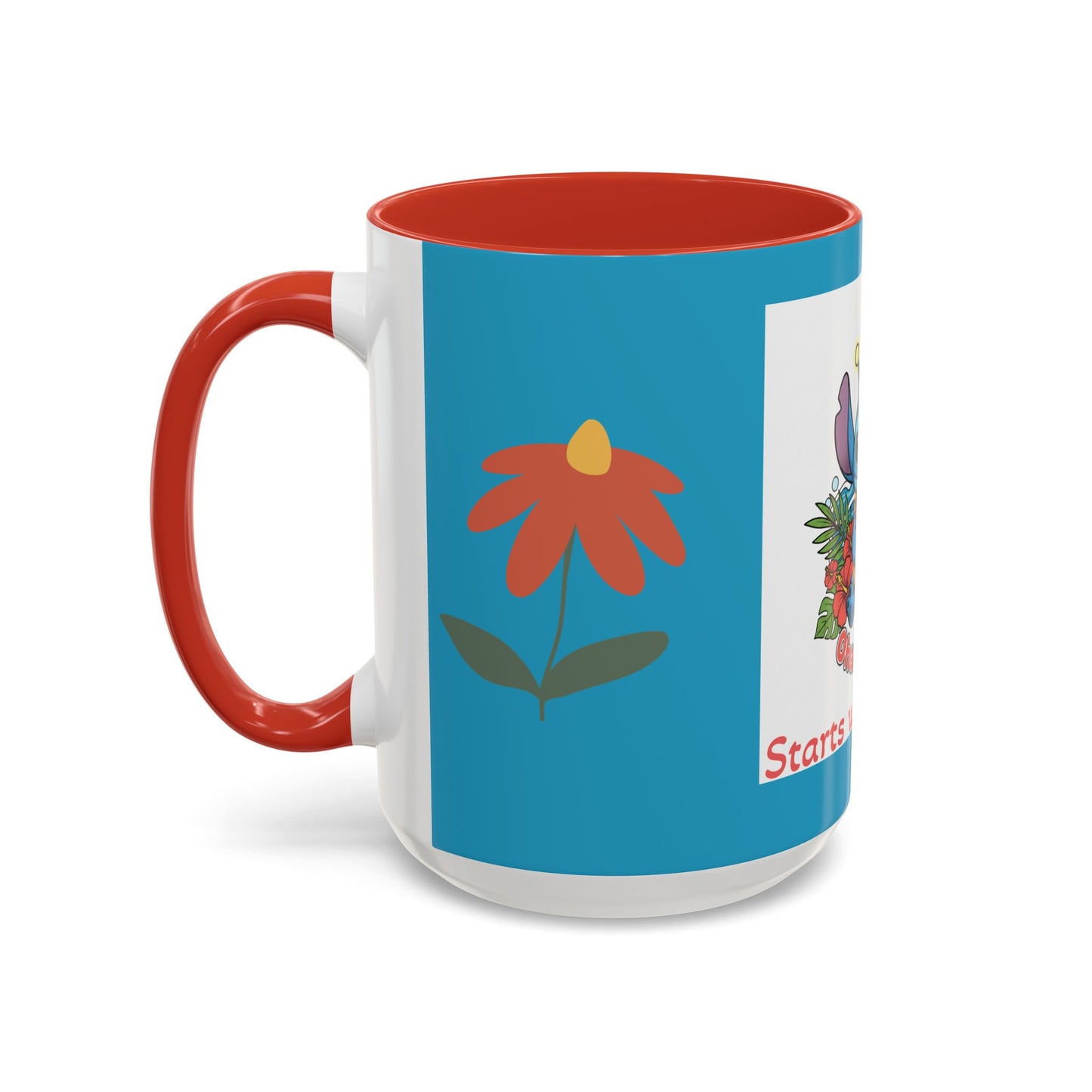 Stitch Accent Coffee Mug (11, 15oz)