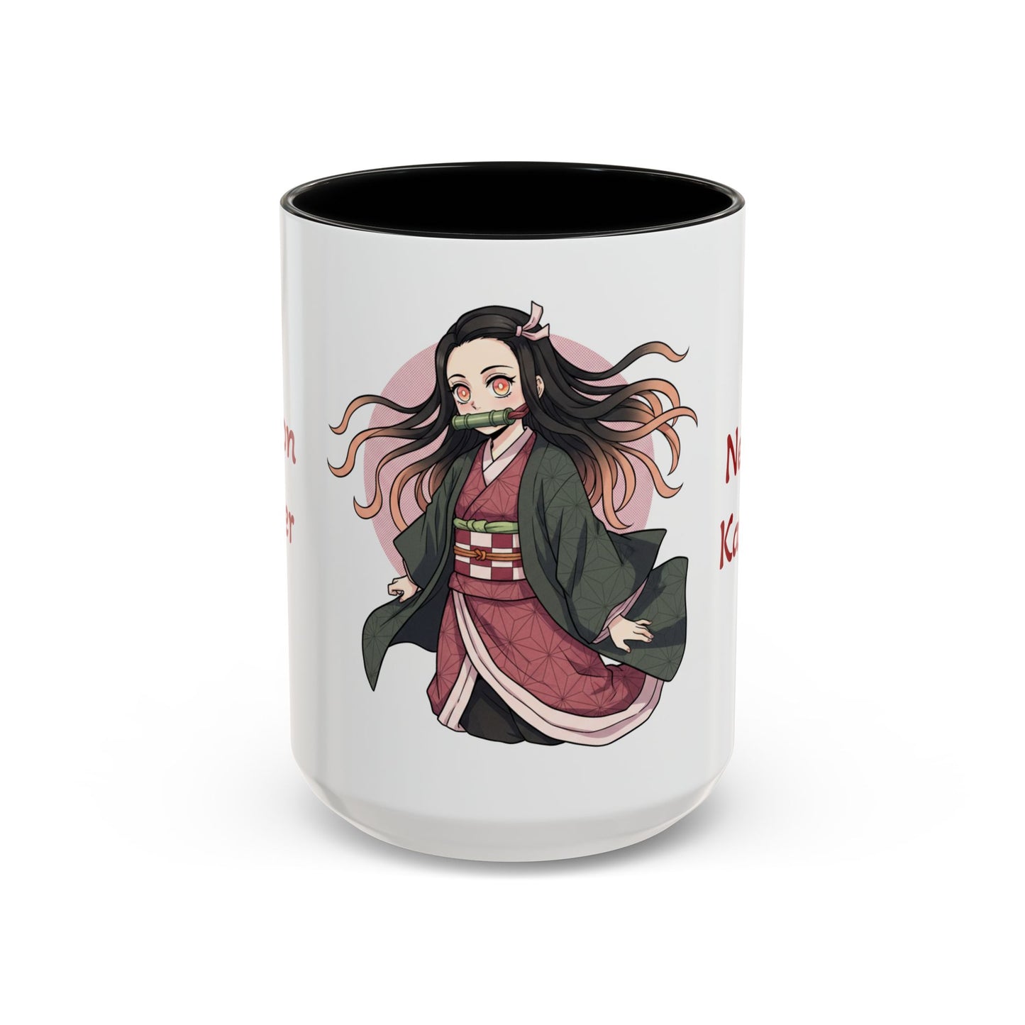 Demon Slayer Nezuko Kamado Accent Coffee Mug (11, 15oz)