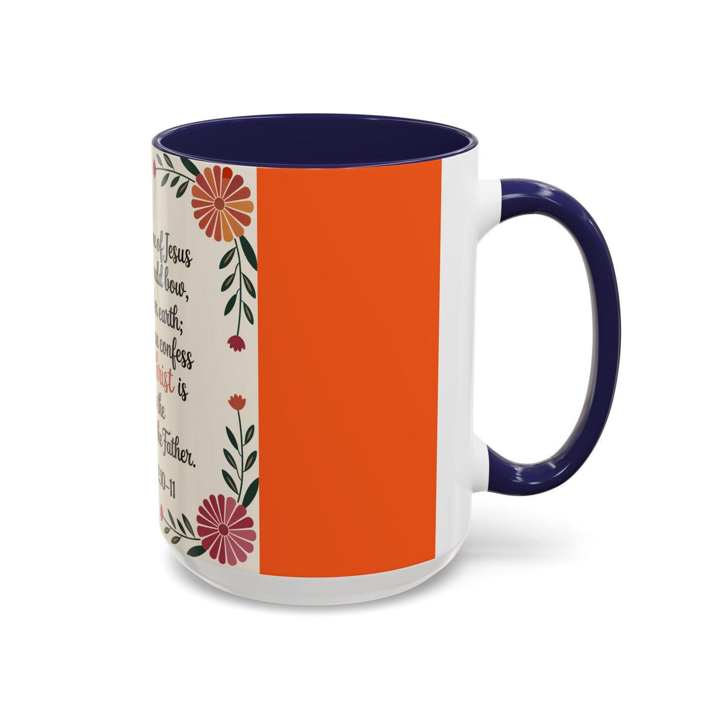Philippians 2:10-11 Accent Coffee Mug (11, 15oz)