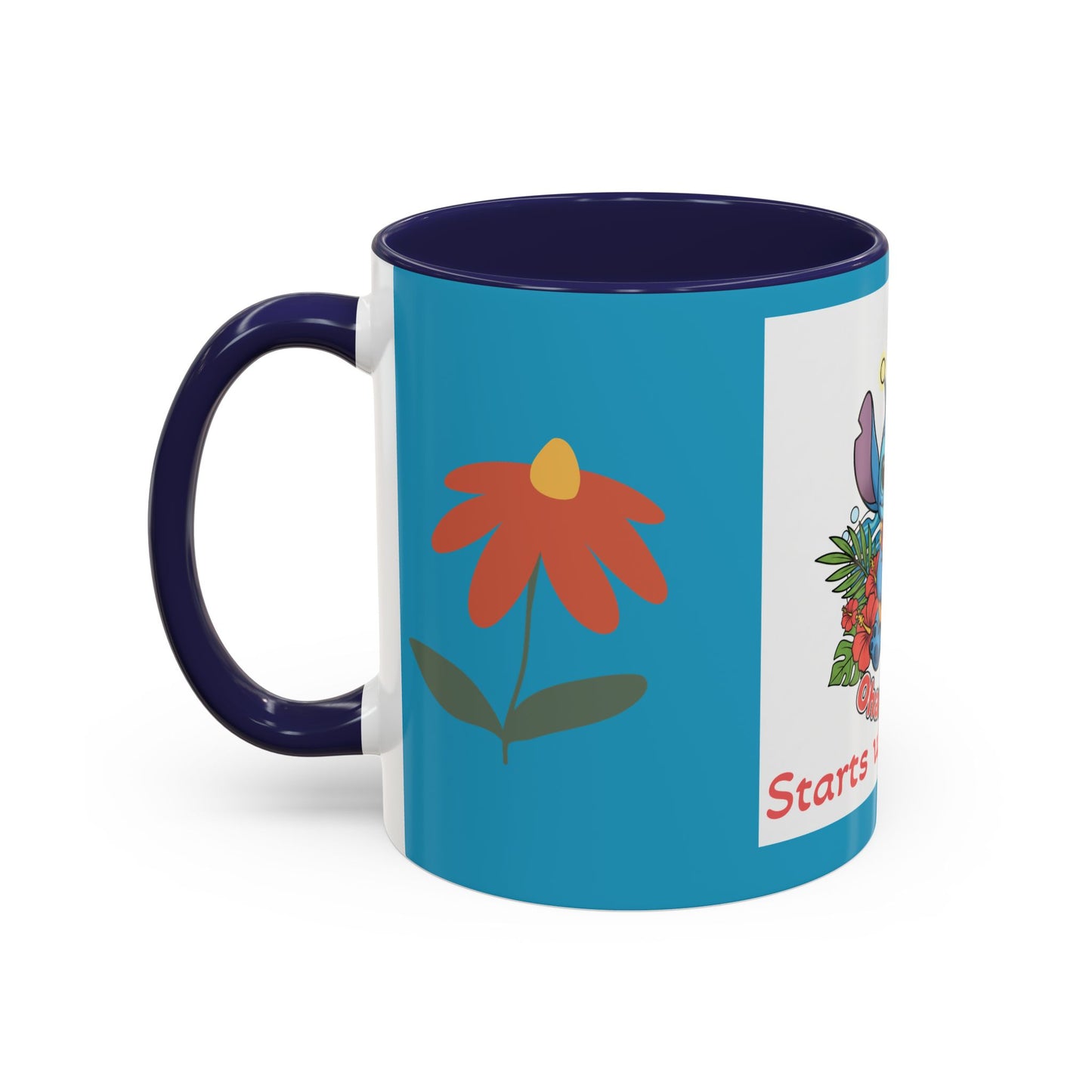 Stitch Accent Coffee Mug (11, 15oz)