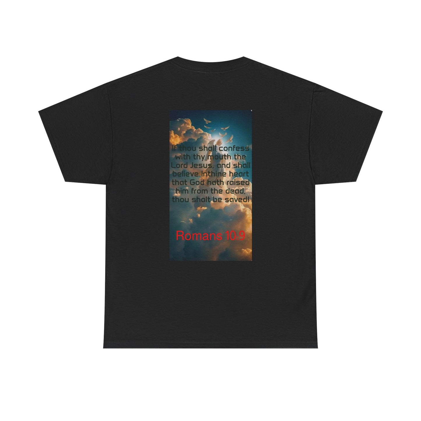 Romans 10:9 Confess with thy mouth Unisex Heavy Cotton Tee