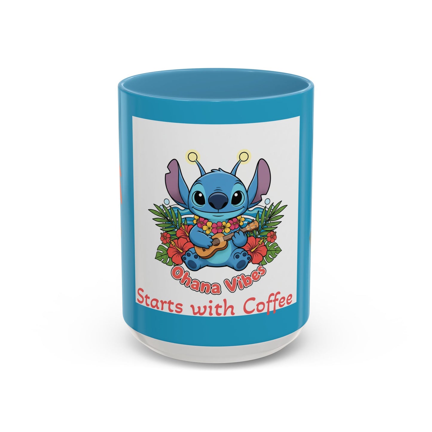 Stitch Accent Coffee Mug (11, 15oz)