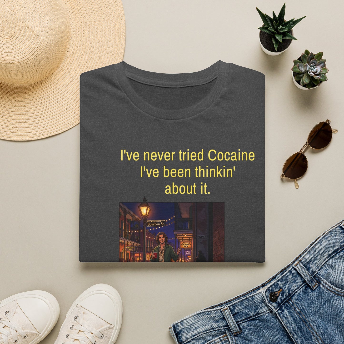 Travis Bolt Never tried Cocaine Unisex Softstyle T-Shirt