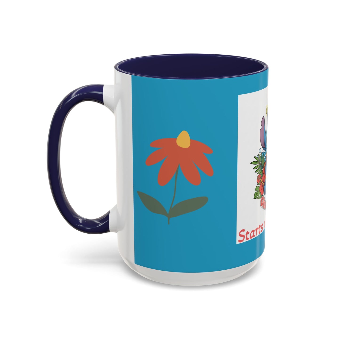 Stitch Accent Coffee Mug (11, 15oz)