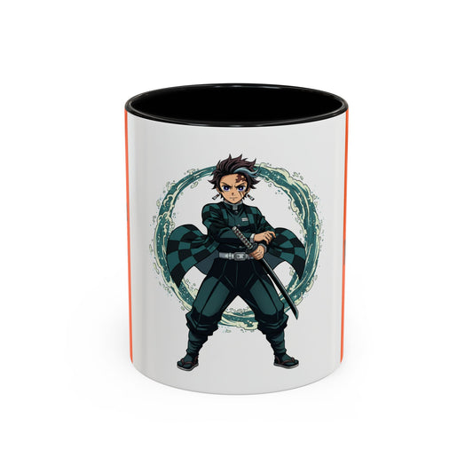 Demon Slayer Tanjiro Accent Coffee Mug (11, 15oz)