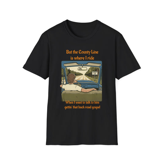 Travis Bolt Back road Unisex Softstyle T-Shirt