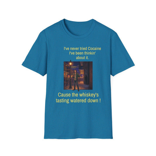 Travis Bolt Never tried Cocaine Unisex Softstyle T-Shirt
