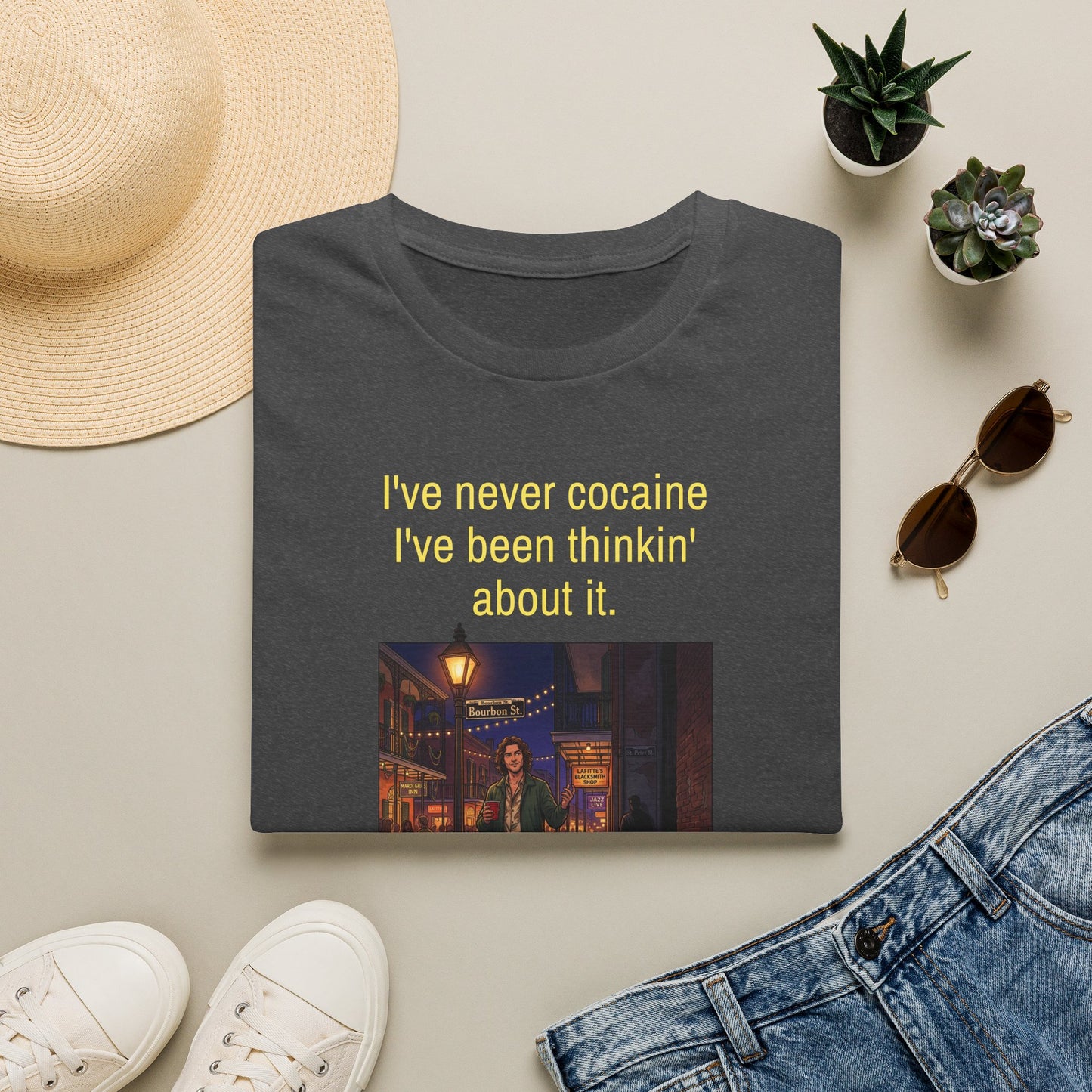 Travis Bolt Never tried Cocaine Unisex Softstyle T-Shirt