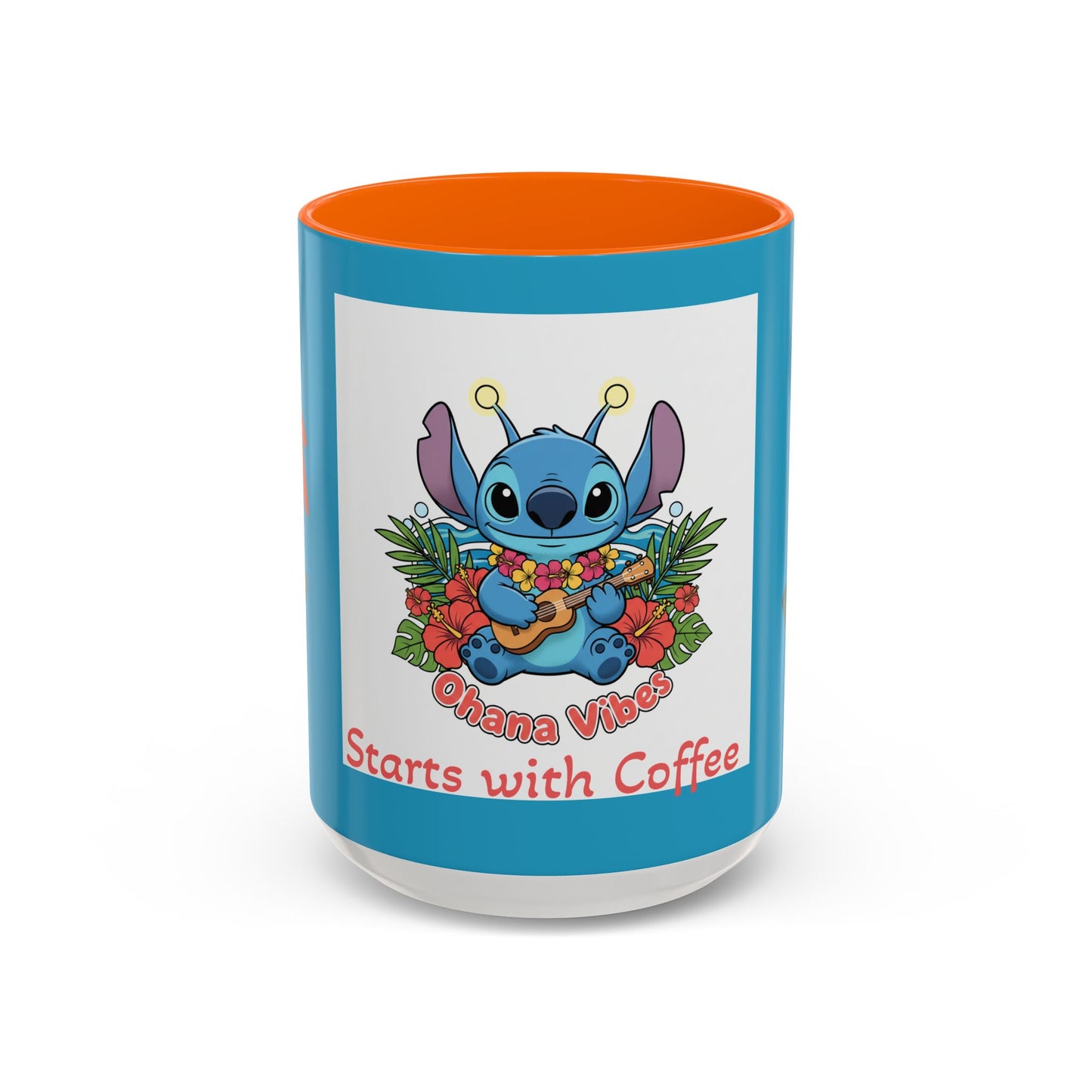 Stitch Accent Coffee Mug (11, 15oz)