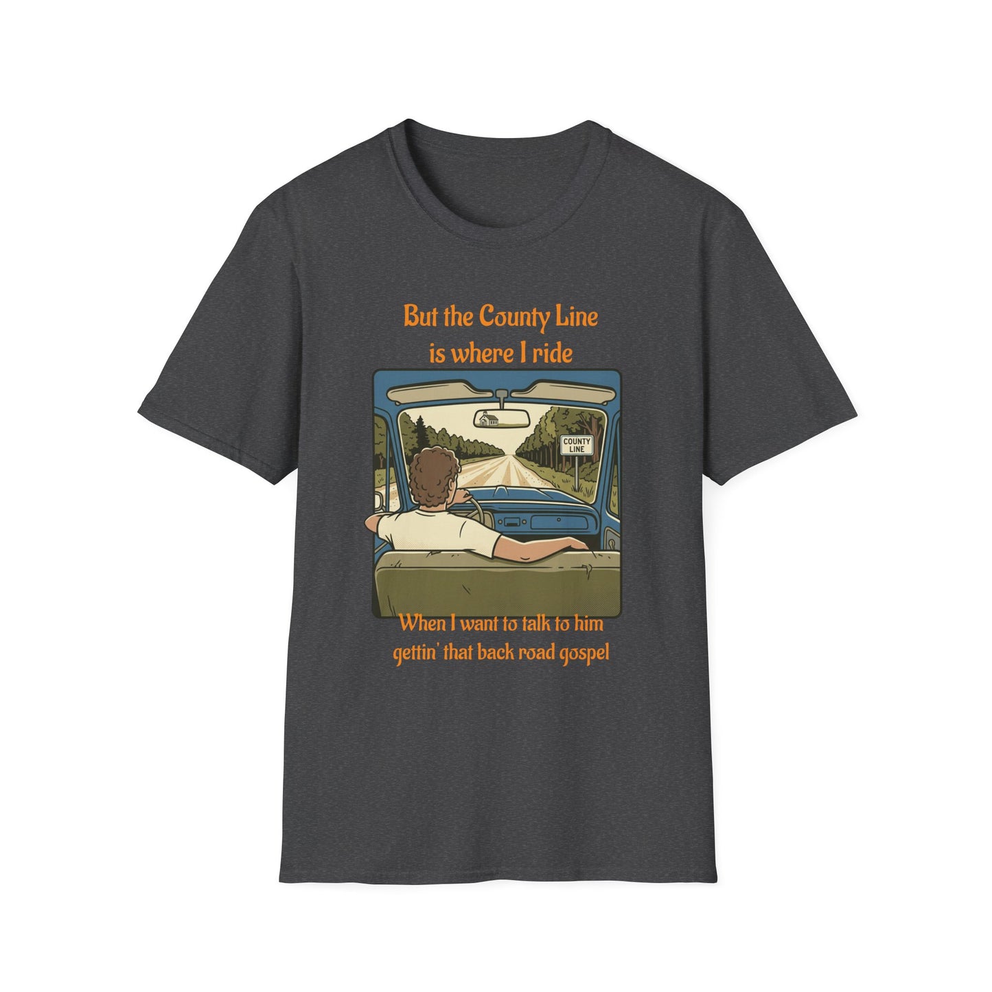 Travis Bolt Back road Unisex Softstyle T-Shirt
