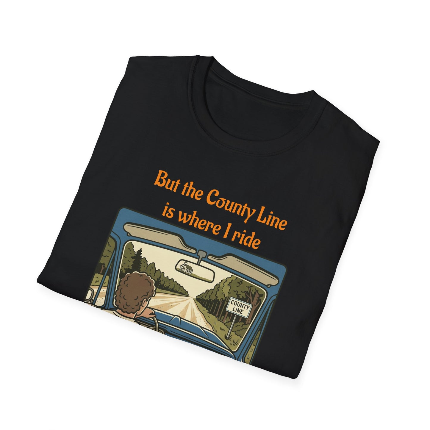Travis Bolt Back road Unisex Softstyle T-Shirt