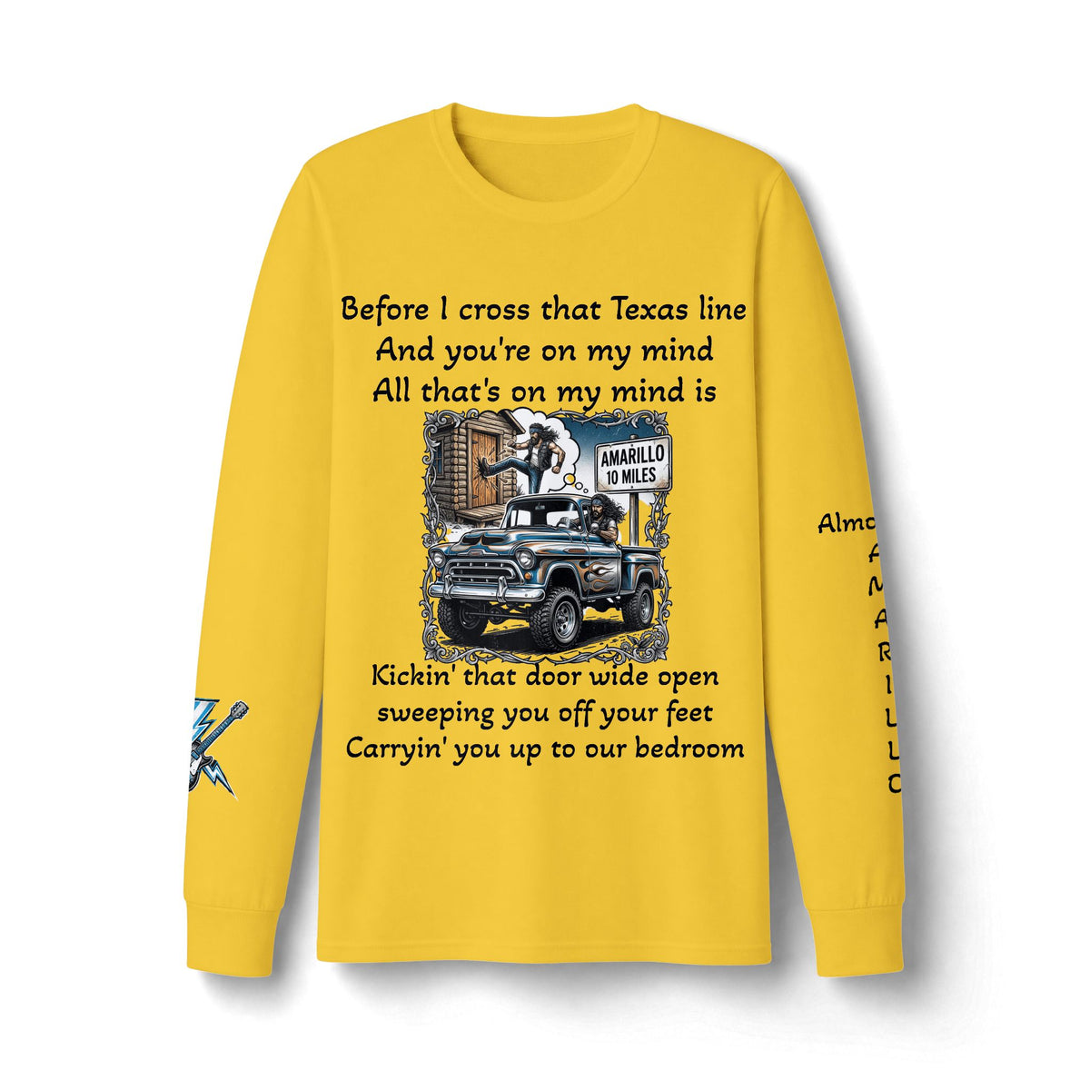 Travis Bolt Almost to Amarillo Long Sleeve T-Shirt