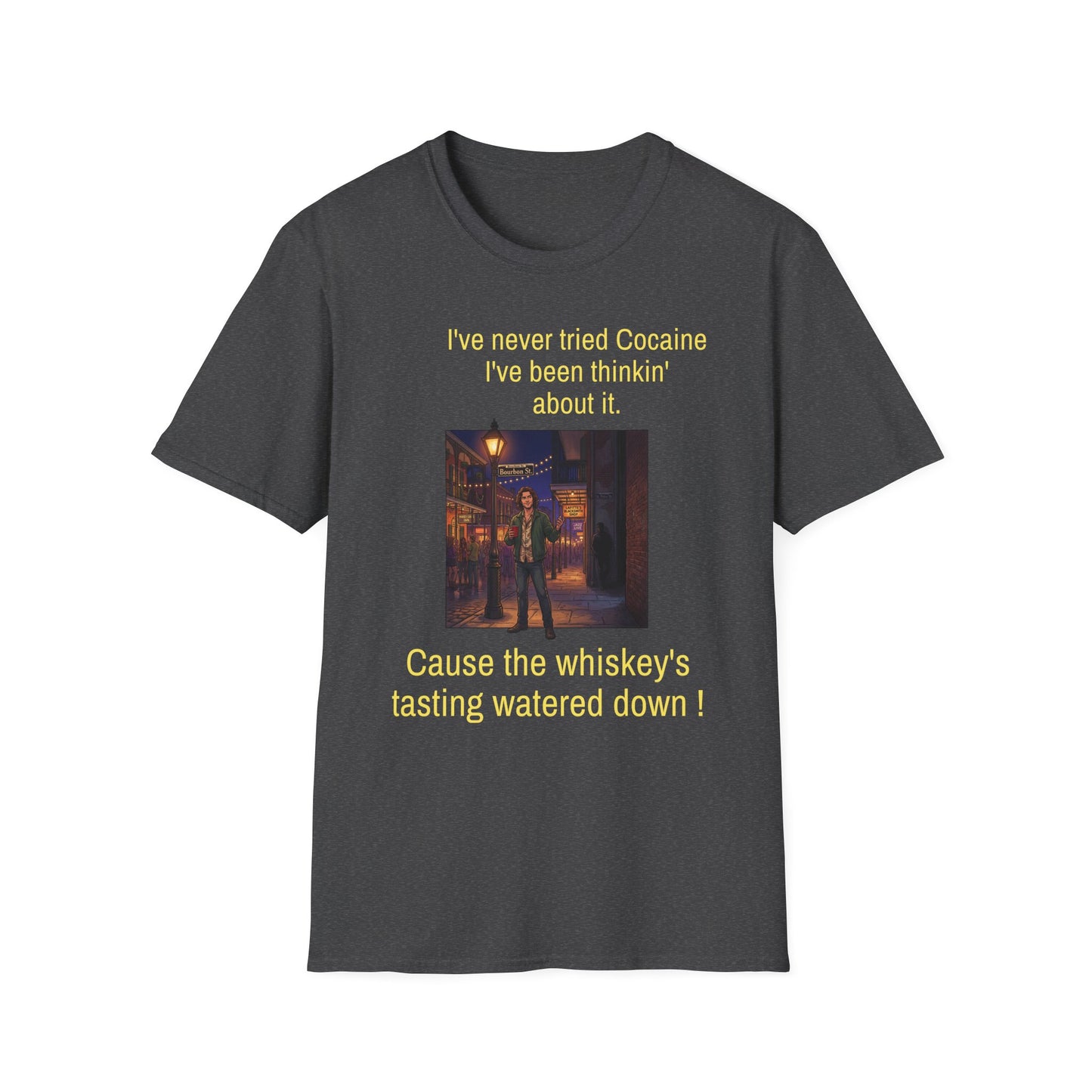 Travis Bolt Never tried Cocaine Unisex Softstyle T-Shirt