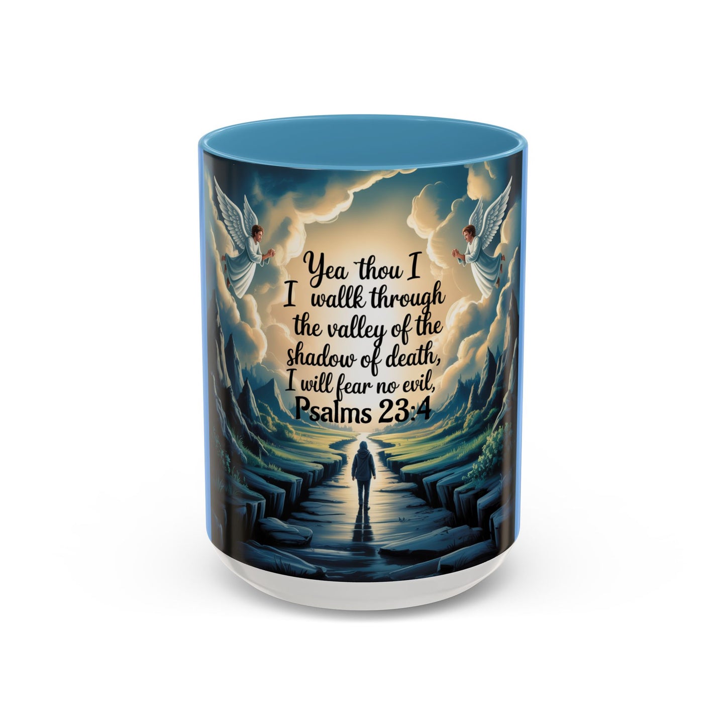 Psalms 23:4 Accent Coffee Mug (11, 15oz)
