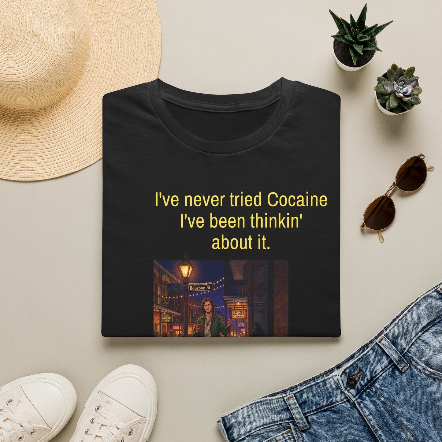 Travis Bolt Never tried Cocaine Unisex Softstyle T-Shirt