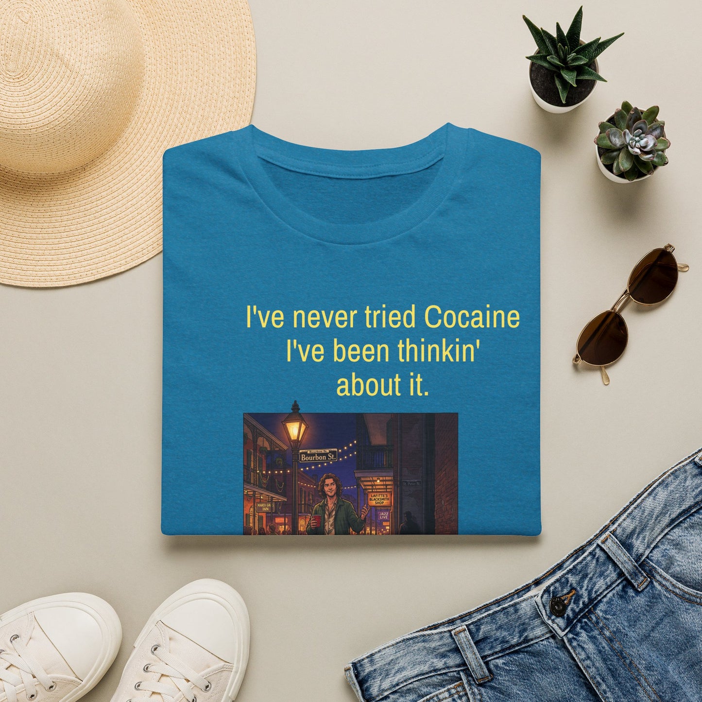 Travis Bolt Never tried Cocaine Unisex Softstyle T-Shirt