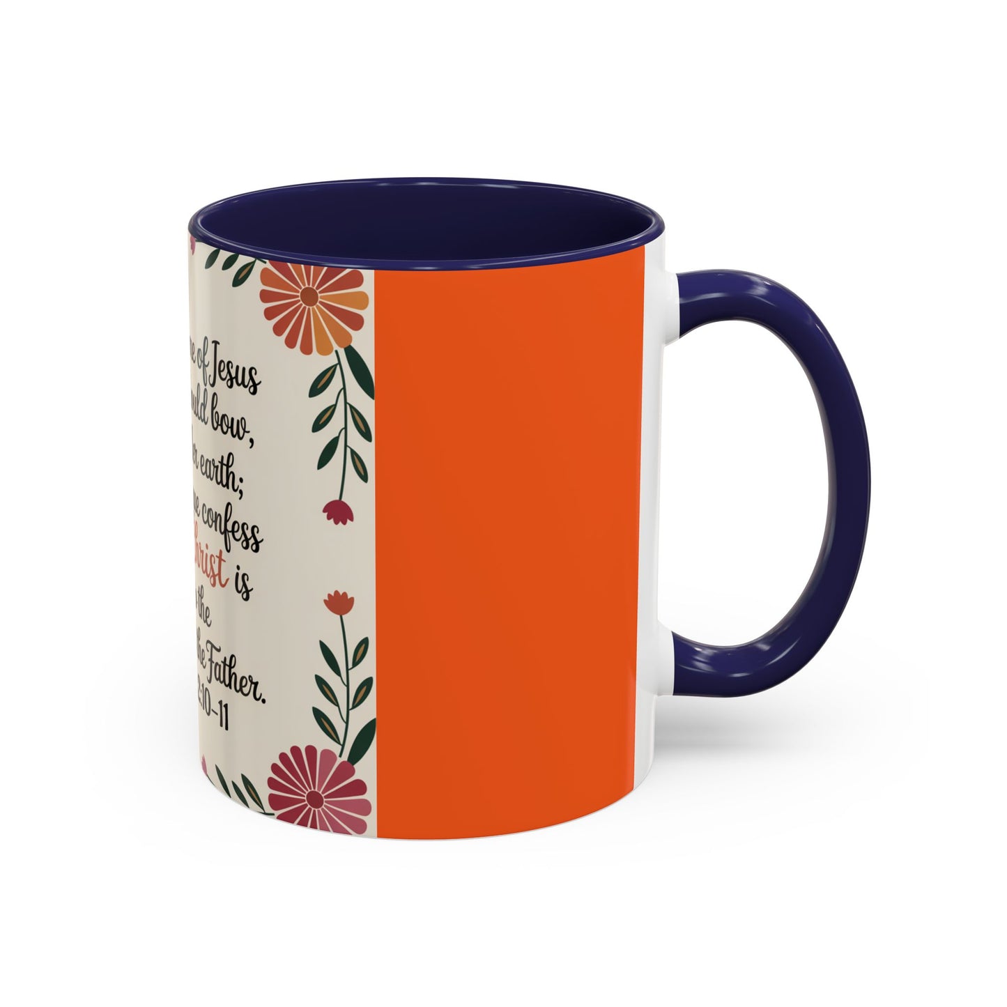 Philippians 2:10-11 Accent Coffee Mug (11, 15oz)
