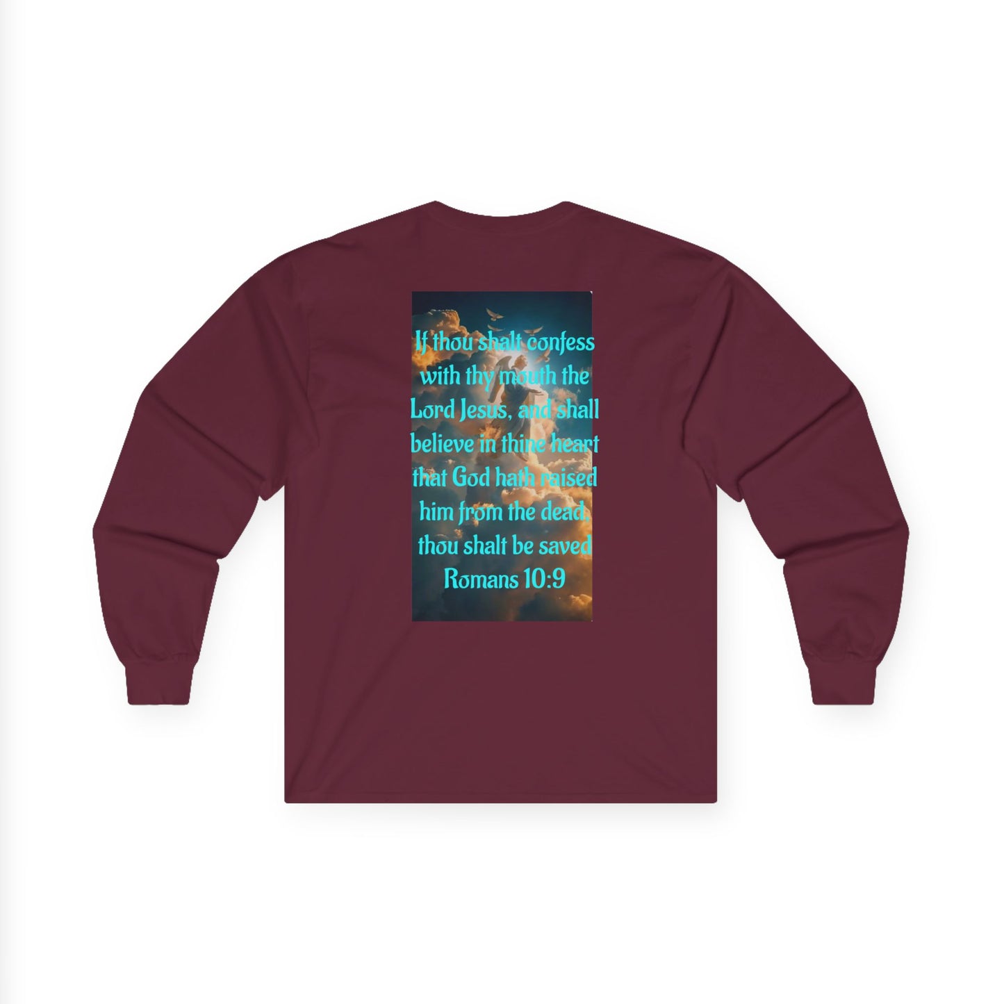 Romans 10:9 Unisex Ultra Cotton Long Sleeve Tee