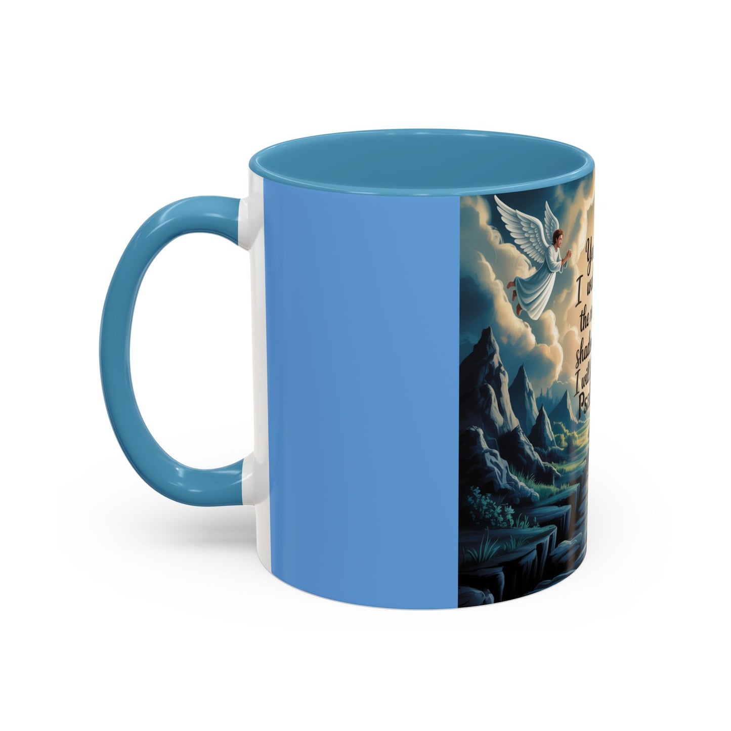 Psalms 23:4 Accent Coffee Mug (11, 15oz)