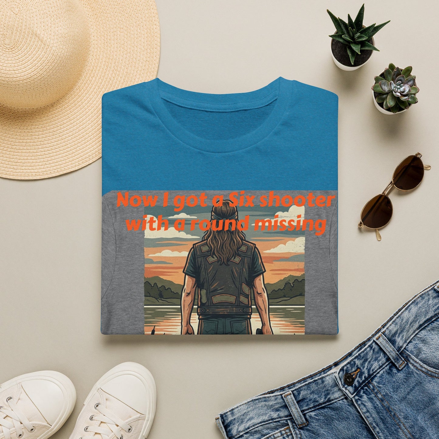 Travis Bolt 6 shooter Unisex Softstyle T-Shirt