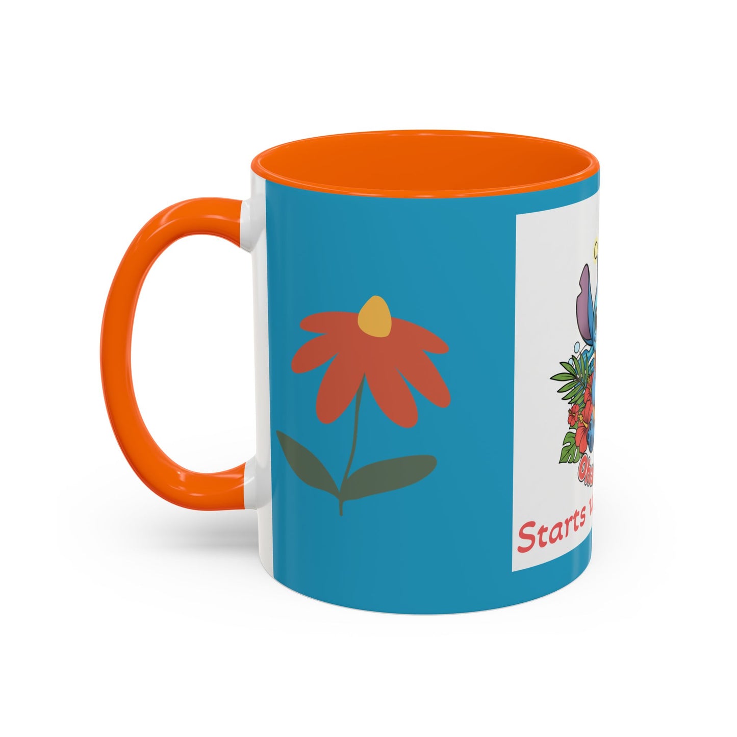 Stitch Accent Coffee Mug (11, 15oz)