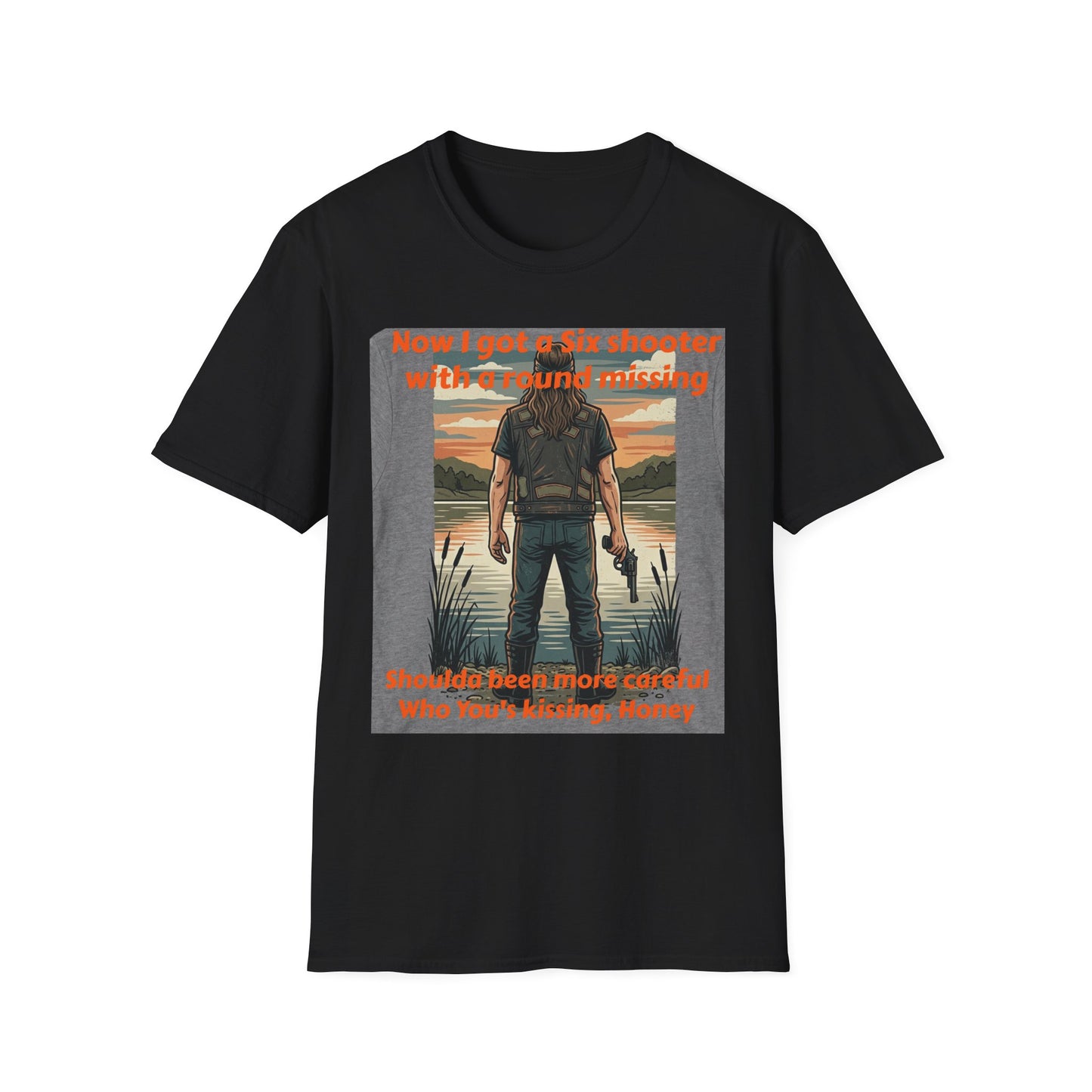 Travis Bolt 6 shooter Unisex Softstyle T-Shirt
