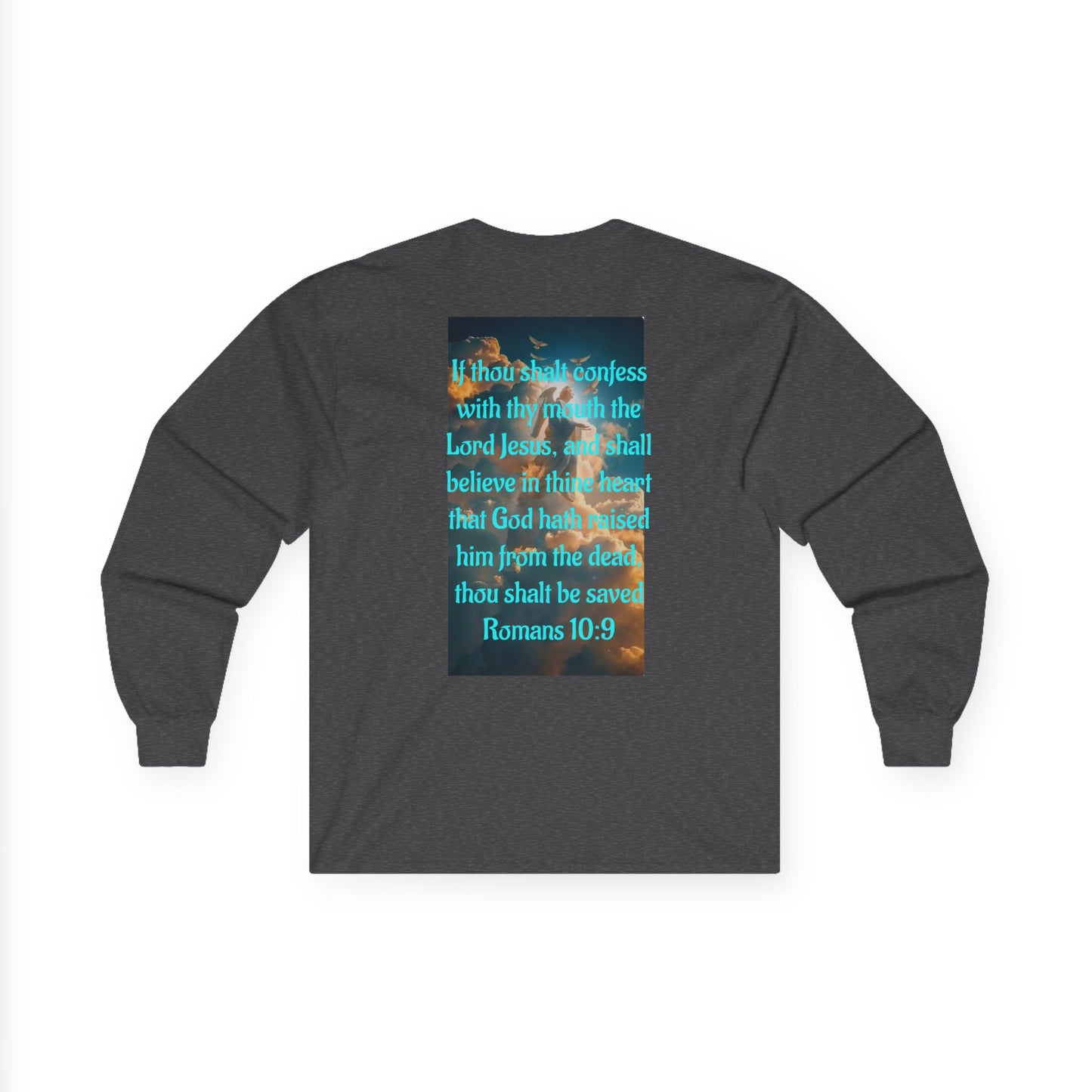 Romans 10:9 Unisex Ultra Cotton Long Sleeve Tee