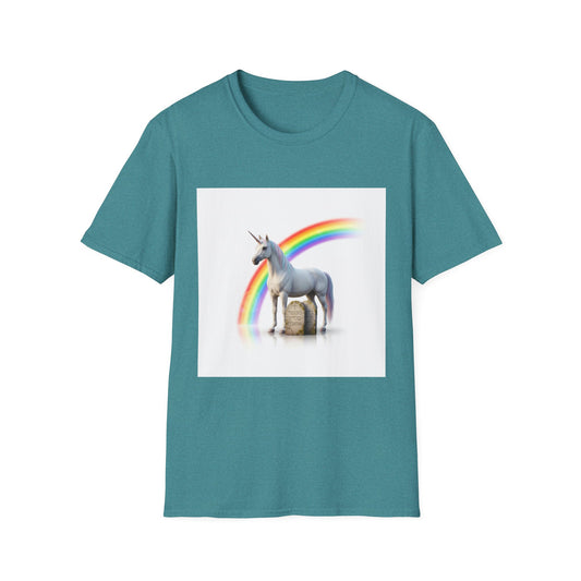 unicorn and rainbows tshirt Unisex Softstyle T-Shirt