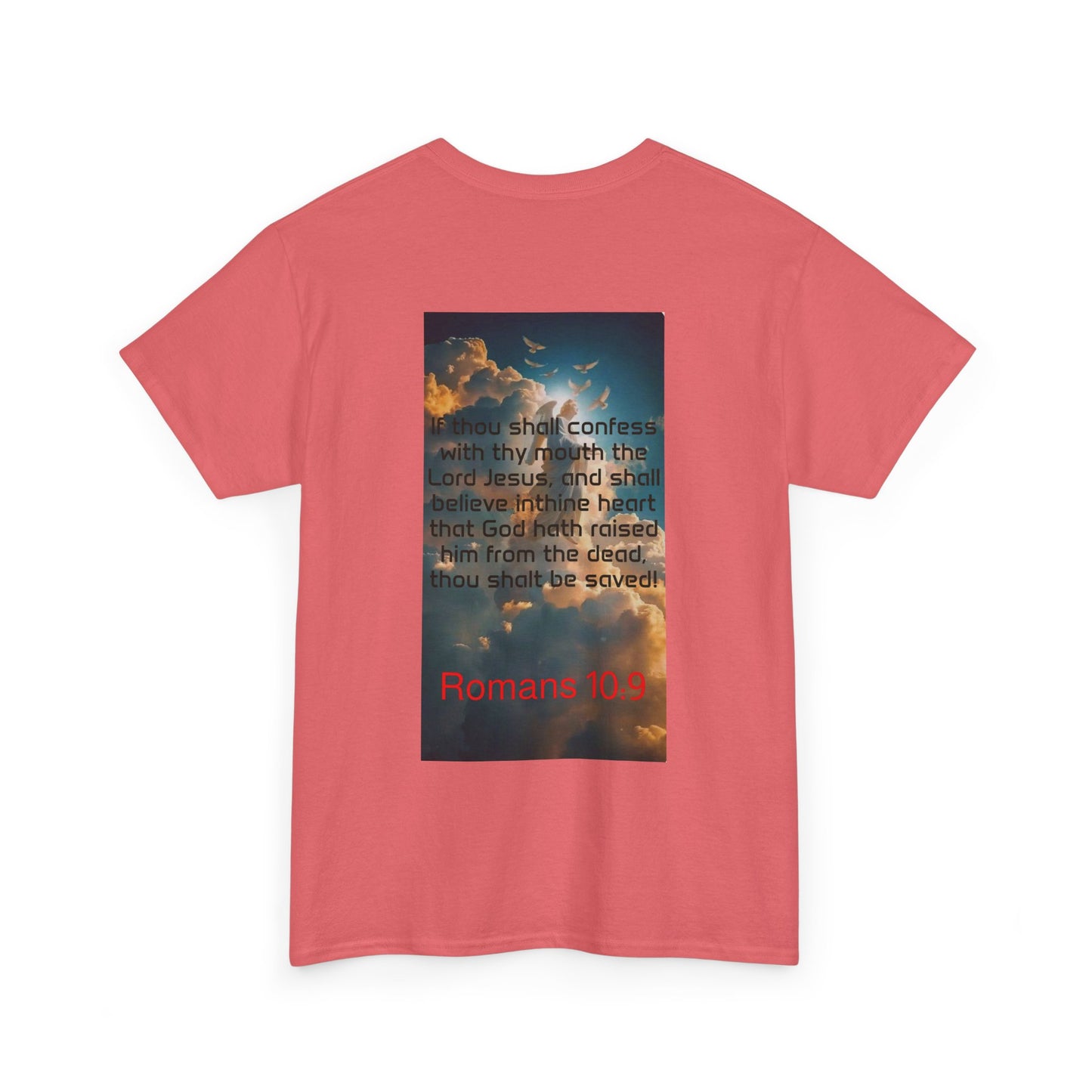 Romans 10:9 Confess with thy mouth Unisex Heavy Cotton Tee
