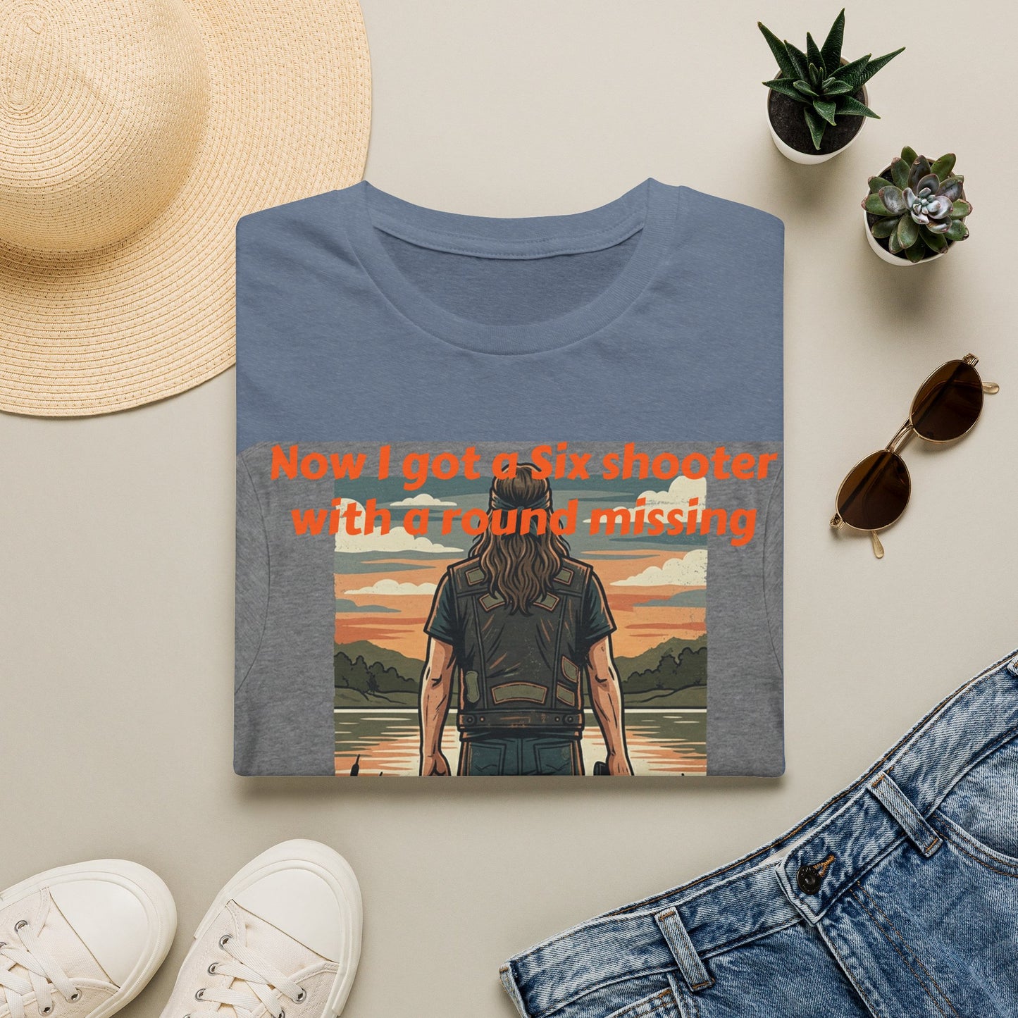Travis Bolt 6 shooter Unisex Softstyle T-Shirt