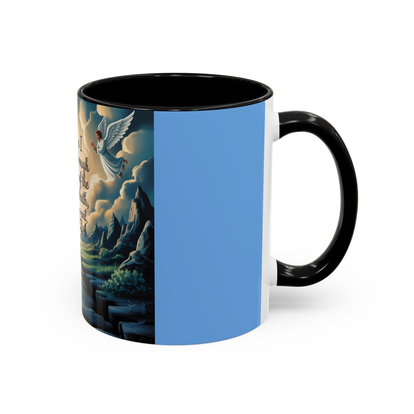 Psalms 23:4 Accent Coffee Mug (11, 15oz)