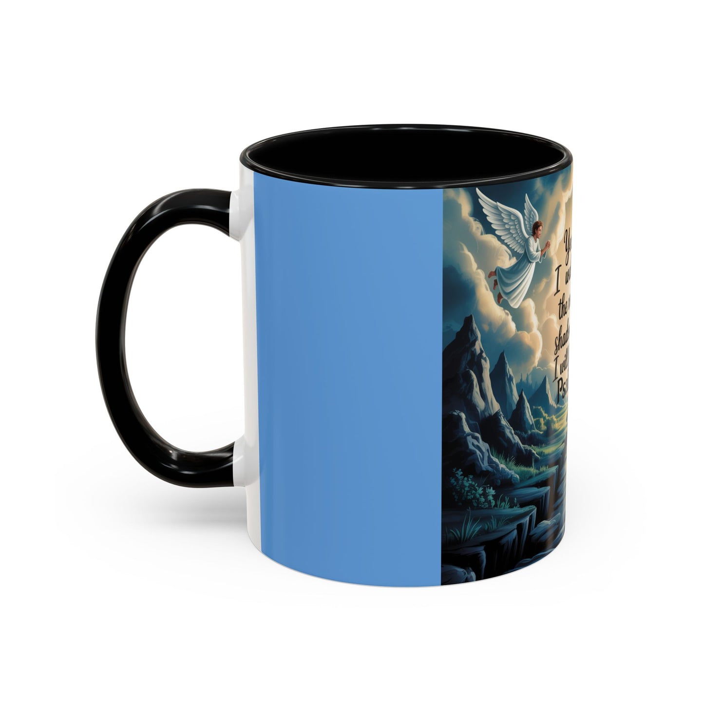 Psalms 23:4 Accent Coffee Mug (11, 15oz)